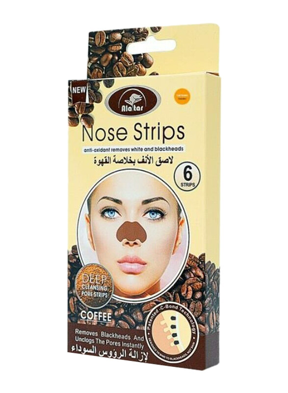 

Alattar Nose Strips with Coffee Extract, 6 Strips