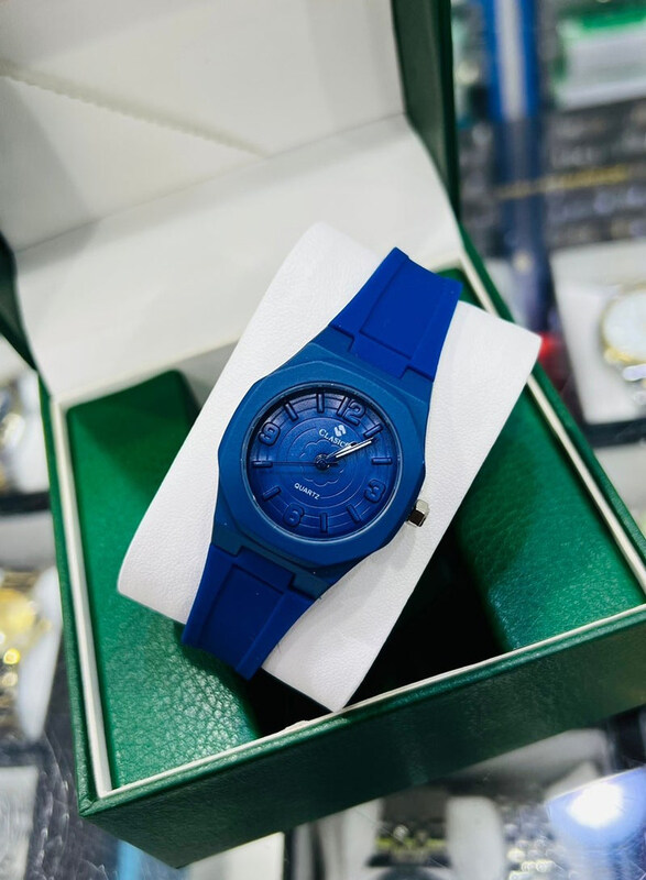 

Clasico Elegant Analog Watch for Women with Resin Band, Blue