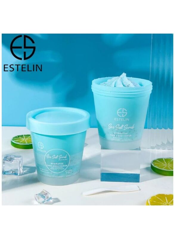 Estelin Hydrates Sea Salt Face Body Scrub, 280gm