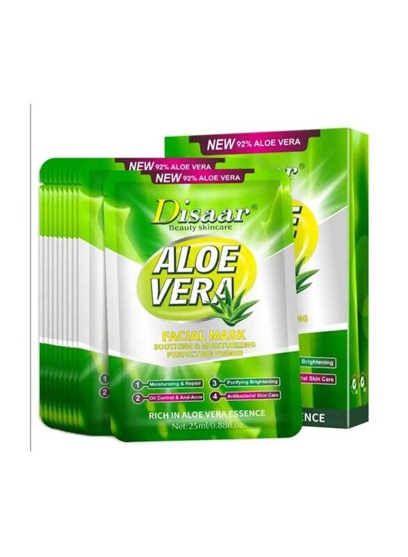 

Disaar Aloe Vera Facial Mask, 10 x 25 ml