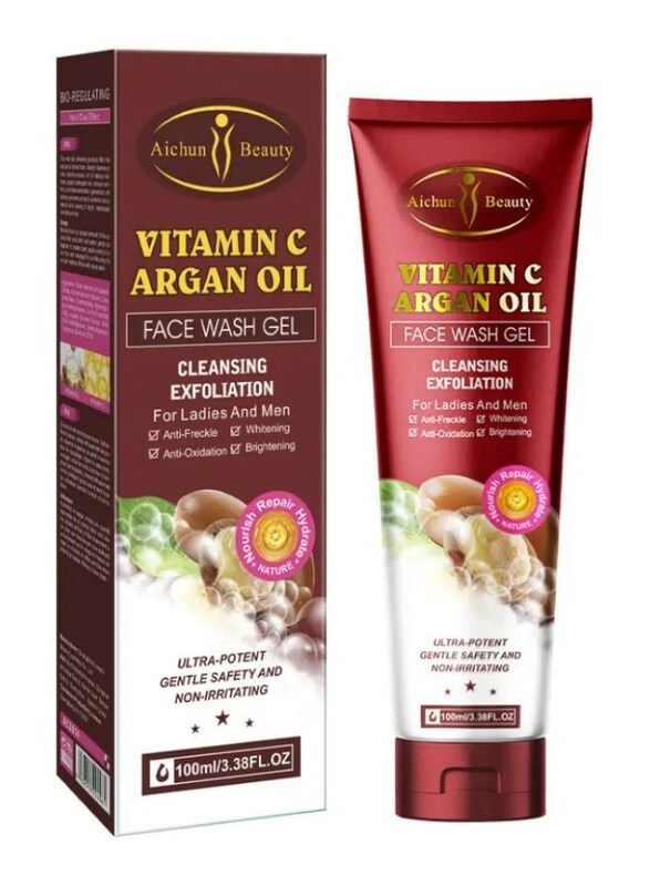 

Aichun Beauty Deep Cleansing Anti Freckles Brightening Argan Oil Vitamin C Face Wash Cleanser, 100ml