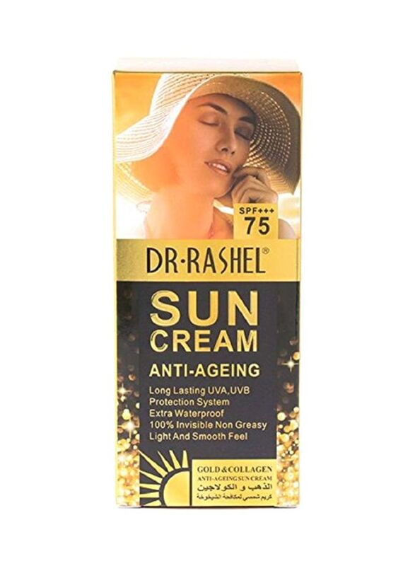 Dr Rashel Spf75 Gold Collagen Sun Cream, 80g