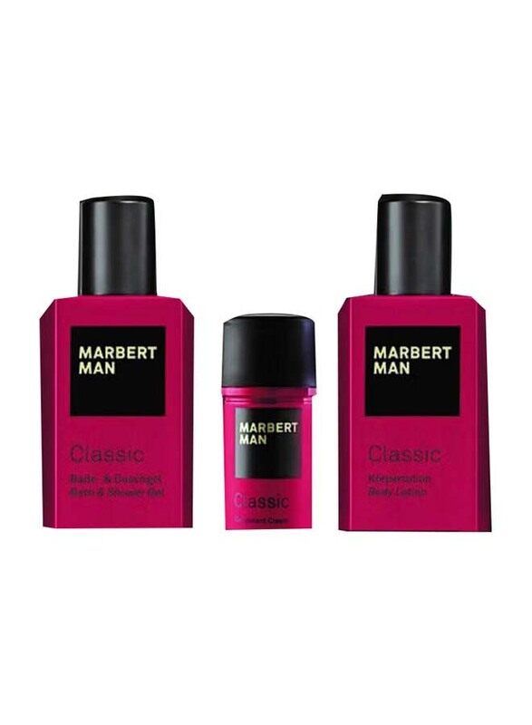 

Marbert Man Classic Travel Reiseset Body Lotion & Deodrant & Shower Gel, Set