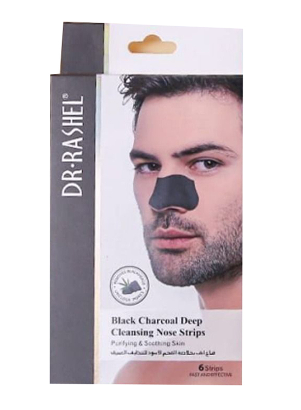 Dr. Rashel Black Charcoal Deep Cleansing Nose, 6 Strips