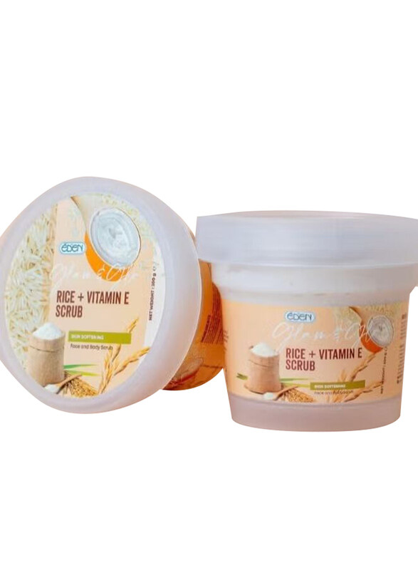 

Eden Glam & Glow Rice + Vitamin E Scrub, 200g