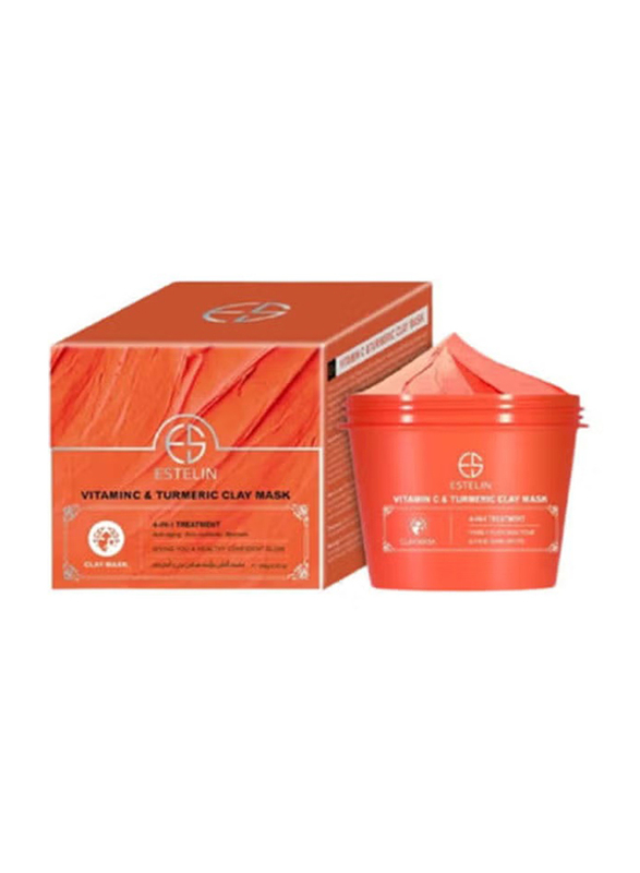 Estelin Vitamin C & Tumeric Clay Mask, 100gm