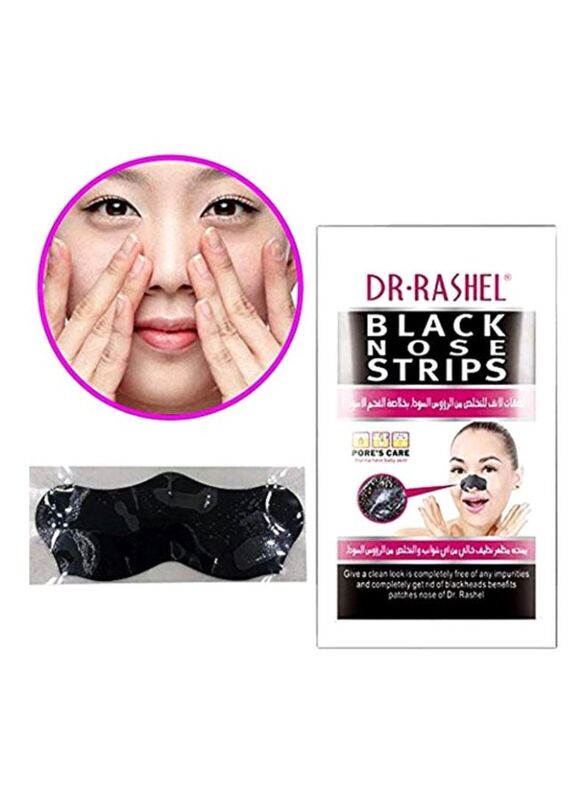 Dr. Rashel Black Charcoal Nose Strips, 6 pieces