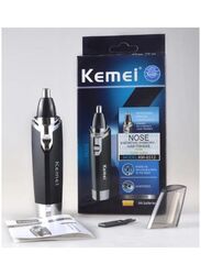 Kemei KM-6512 Portable Nasal Nose Hair Trimmer, Black