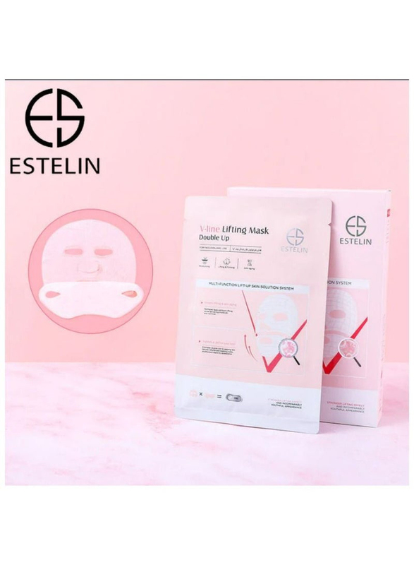 Estelin Double Up V-Line Lifting Mask, 3 Pieces x 45gm