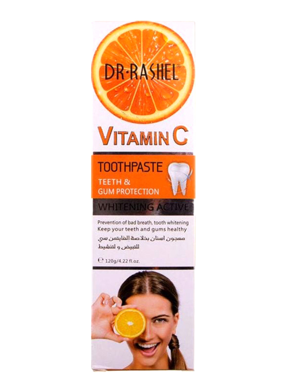 Dr Rashel Vitamin C Whitening Active Toothpaste, 120gm