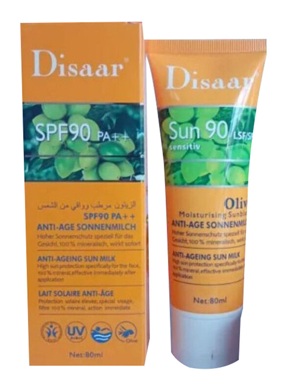 

Disaar Olive Moisturizing Sunscreen, Anti-Aging, 80ml