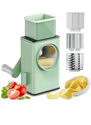 Vegetable Cutter High Quality and Multifunctional Rotary Grater, Light Green