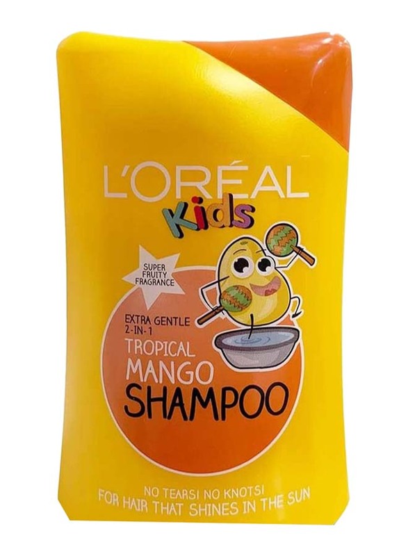 L'Oreal Paris Kids Tropical Mango & Very Berry Strawberry Shampoo Set for All Hair Types, 2 x 250ml