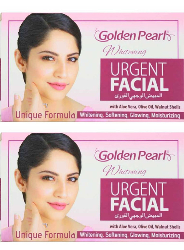 Golden Pearl Whitening Urgent Facial Unique Formula, 25ml, 2 Piece