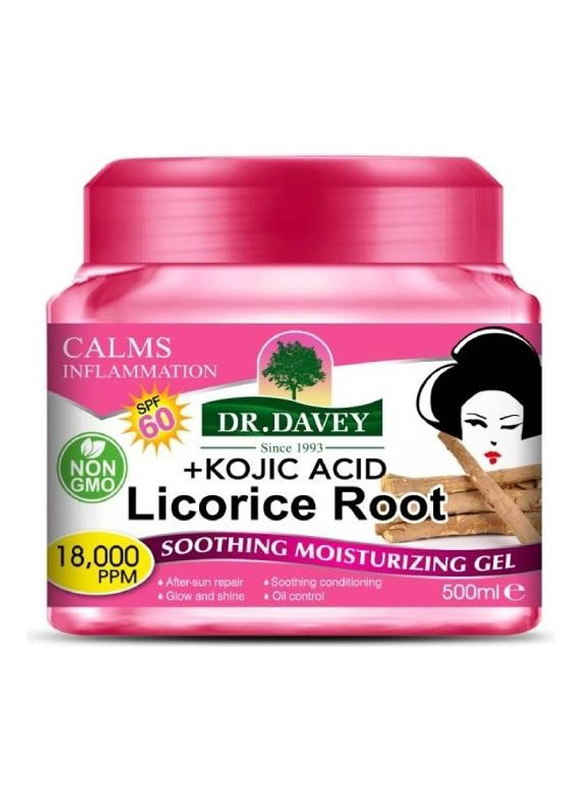 Dr. Davey Kojic Acid Licorice Root Soothing Moisturizing Gel, 500ml