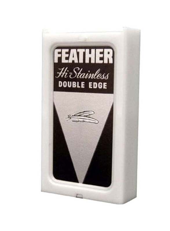 Feather Safety Razor Double Edge Razor Blades, Silver, 1 Piece