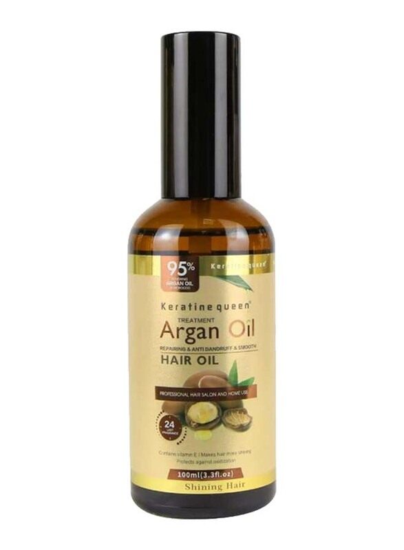 

Keratine Queen Nourishing Argan Oil Repairing And Anti Dandruff & Smooth Hair Oil, 100ml