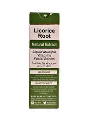 Rose Berry Licorice Root Natural Extract Liquid Multiple Vitamins Facial Serum, 30ml