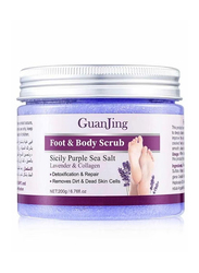 Guanjing Lavender & Collagen Foot & Body Scrub, 200gm