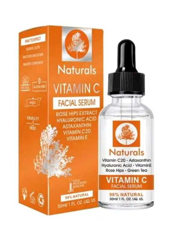 

Naturals Vitamin C Hyaluronic Acid Facial Serum, 30ml