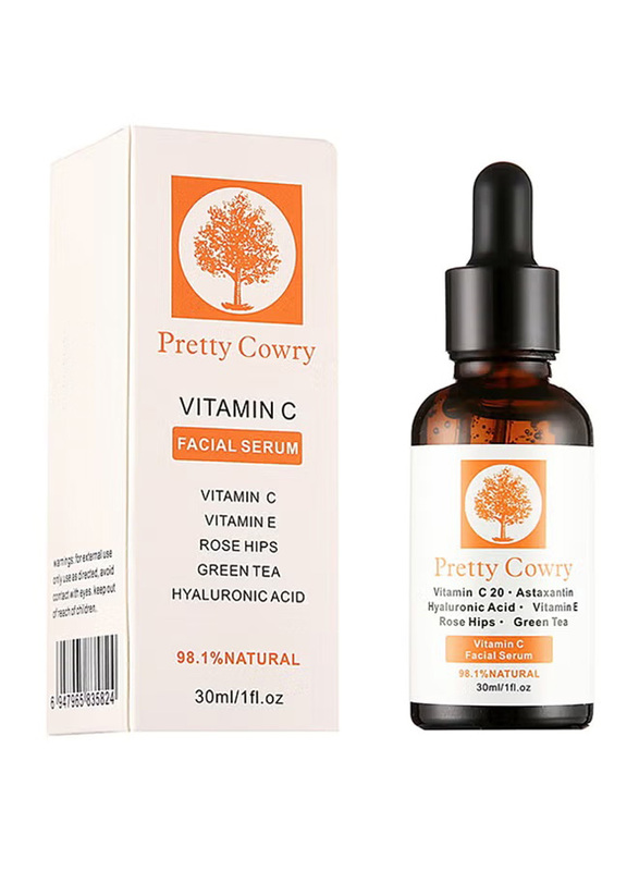 Pretty Cowry Vitamin C Facial Serum, 30ml