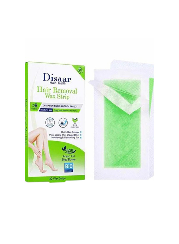 Disaar Hair Removal Wax Strips, 3 x 20 Strips