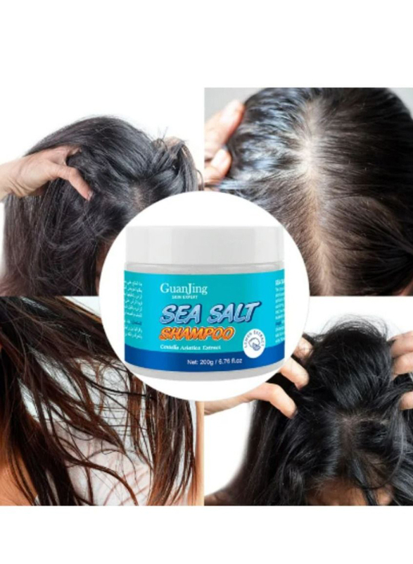 Guanjing Shampoo Exfoliating with Sea Salt for Anti Dandruff, 200gm