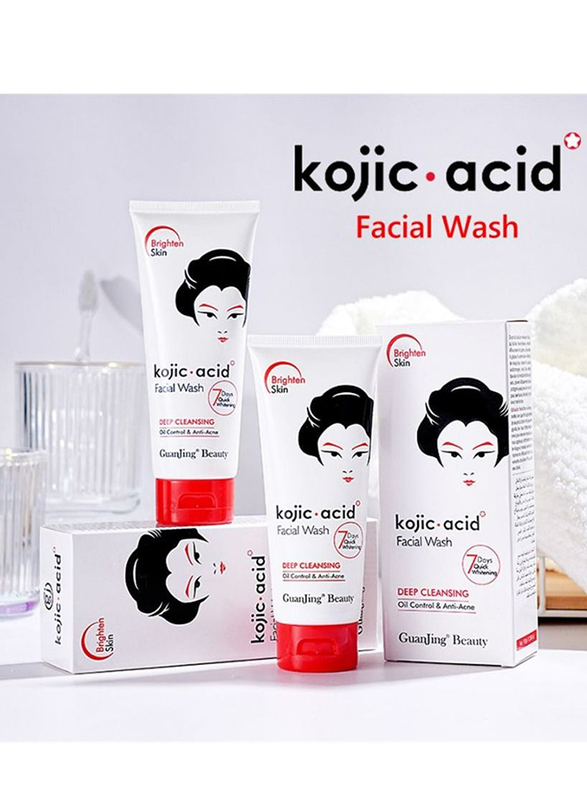 Guanjing Kojic Acid Oil Control & Anti-Acne Facial Wash, 1 Piece