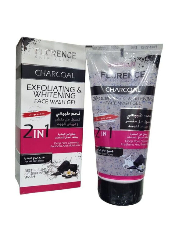 

Florence Exfoliating Whitening Charcoal Face Wash Gel