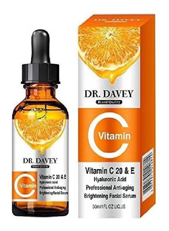 Dr Davey Vitamin C Facial Serum, 3 x 30ml