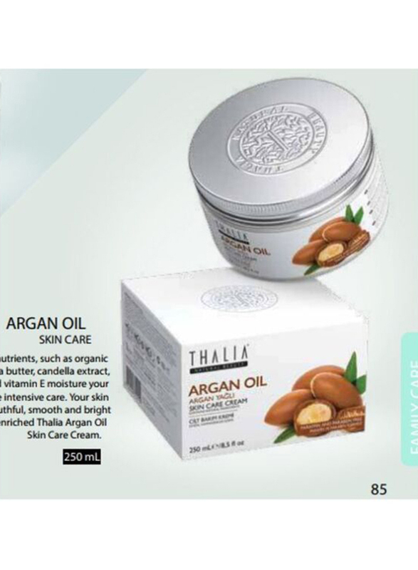 Thalia Anti-Wrinkle Argan Oil Skin Care Cream, 250ml