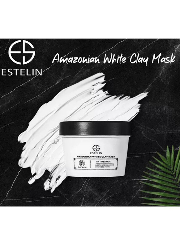 Estelin 4-in-1 Treatment Amazonian White Clay Mask, 100gm