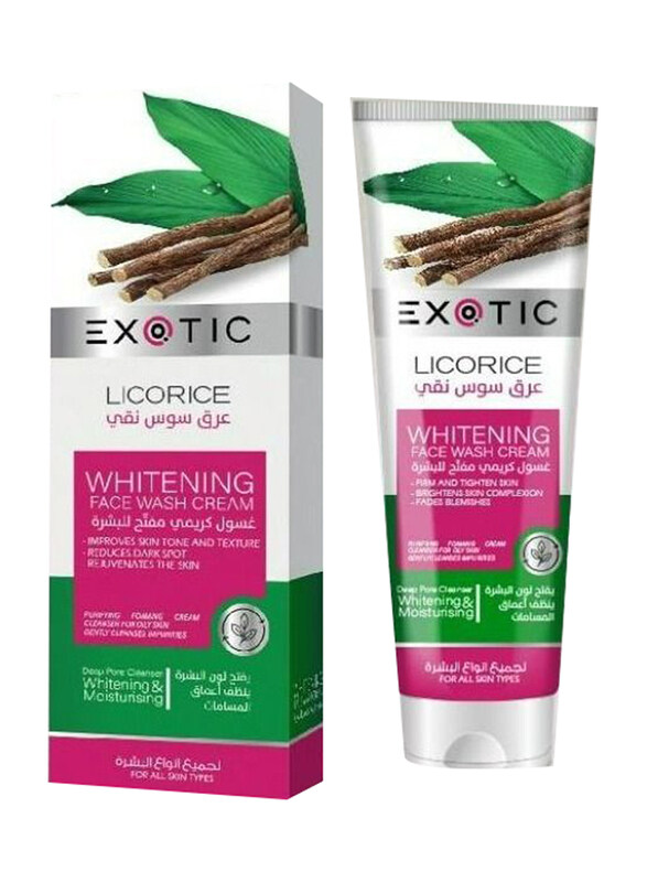 

Exotic Licorice Whitening Face Wash Cream, 100ml