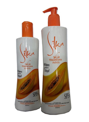 Silka 2-Piece Papaya Skin Whitening Lotion With Spf6, Set