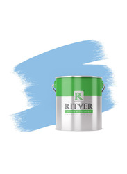 Ritver Premium Water-Based Wall Paint Emulsion, 3.6L, Crazy Blue 508