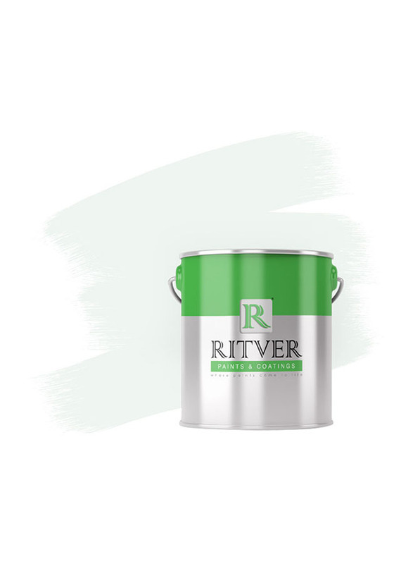 Ritver Premium Water-Based Wall Paint Emulsion, 3.6L, Grey Silver 110