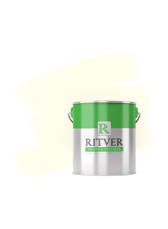 Ritver Premium Water-Based Wall Paint Emulsion, 3.6L, White 100