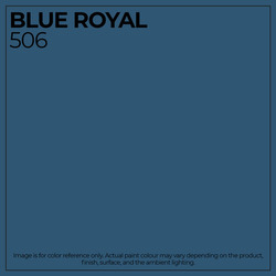 Ritver Premium Water-Based Wall Paint Emulsion, 3.6L, Blue Royal 506