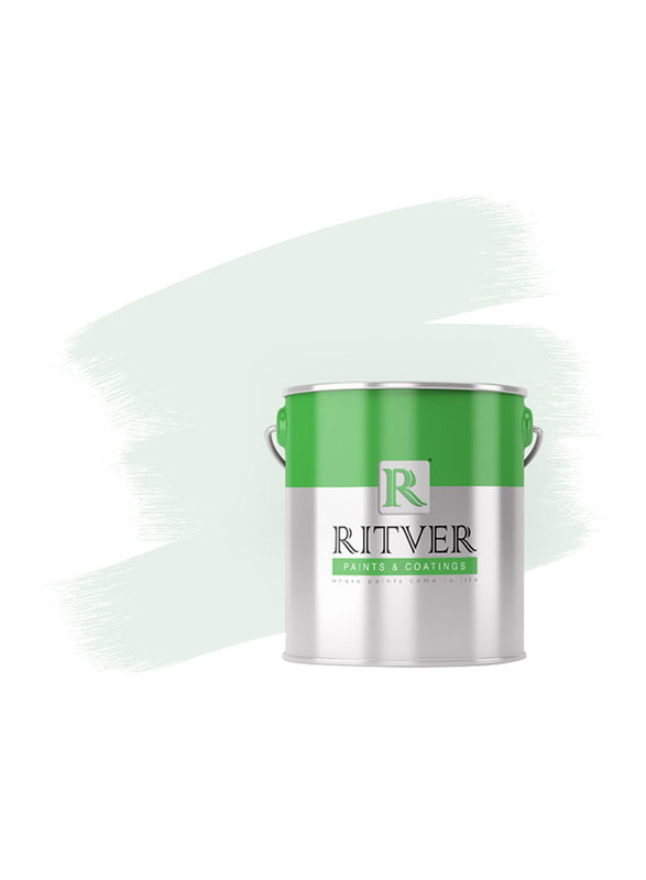 Ritver Premium Water-Based Wall Paint Emulsion, 3.6L, Light Green 601