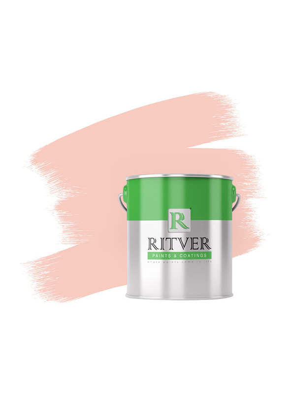 Ritver Premium Water-Based Wall Paint Emulsion, 3.6L, Rosa 401