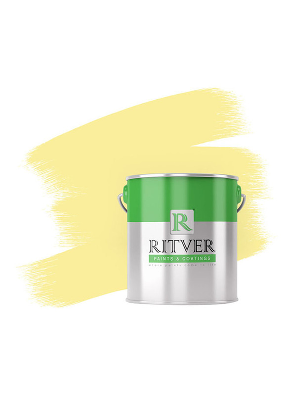 Ritver Premium Water-Based Wall Paint Emulsion, 3.6L, Dirty Yellow 203