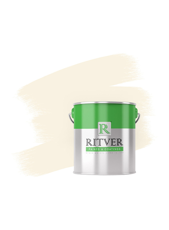 Ritver Premium Water-Based Wall Paint Emulsion, 3.6L, Off White 120