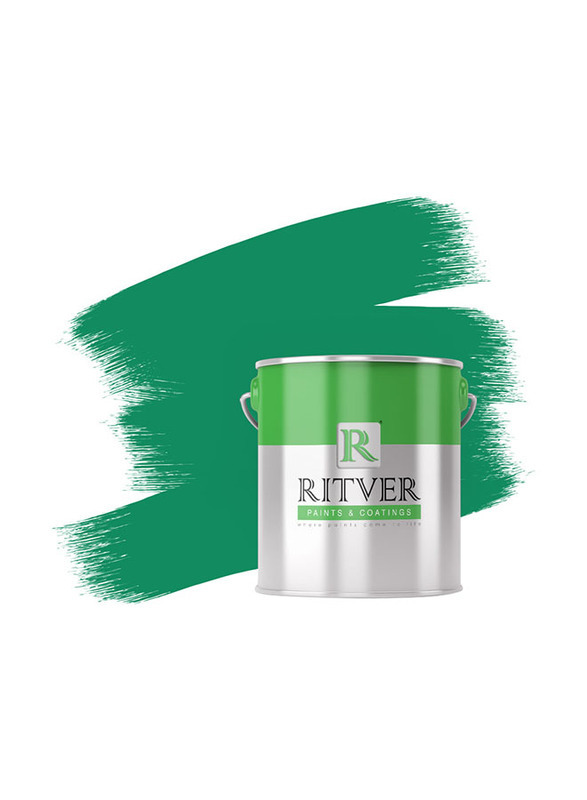 Ritver Premium Water-Based Wall Paint Emulsion, 3.6L, Bright Green 611