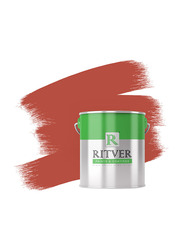 Ritver Premium Water-Based Wall Paint Emulsion, 3.6L, Deep Red 301