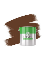 Ritver Premium Water-Based Wall Paint Emulsion, 3.6L, Strong Brown 803