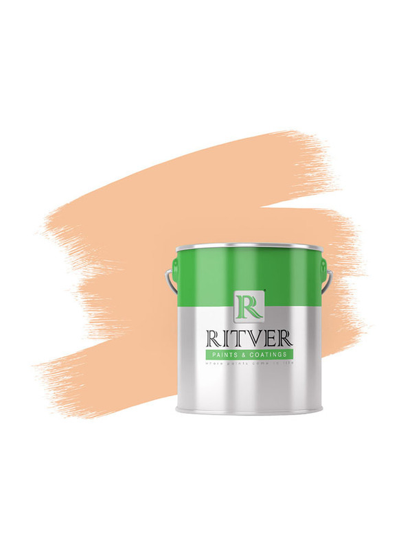 Ritver Premium Water-Based Wall Paint Emulsion, 3.6L, Favorite Beige 112