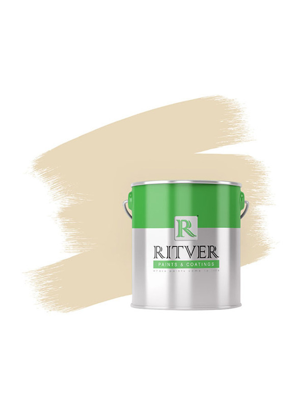 Ritver Premium Water-Based Wall Paint Emulsion, 3.6L, Desert Beige 108