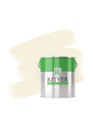 Ritver Premium Water-Based Wall Paint Emulsion, 3.6L, Ivory 101