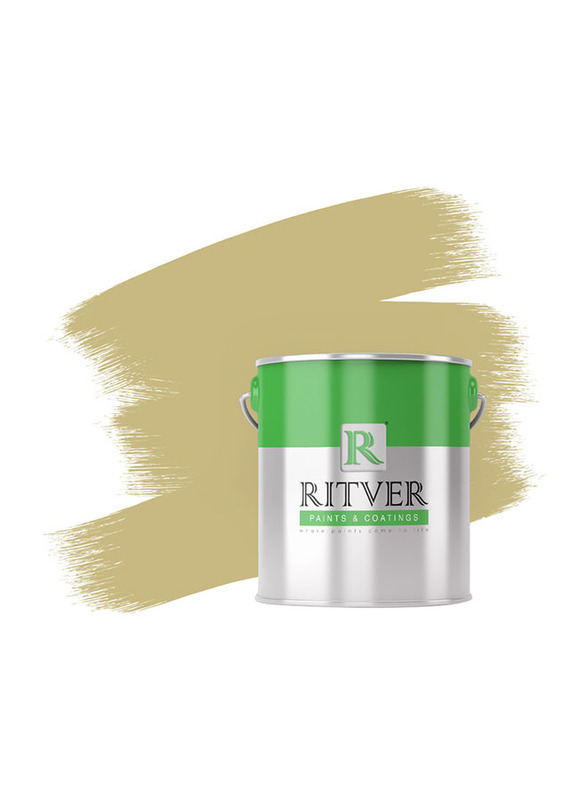 Ritver Premium Water-Based Wall Paint Emulsion, 3.6L, Bounty Cream 114
