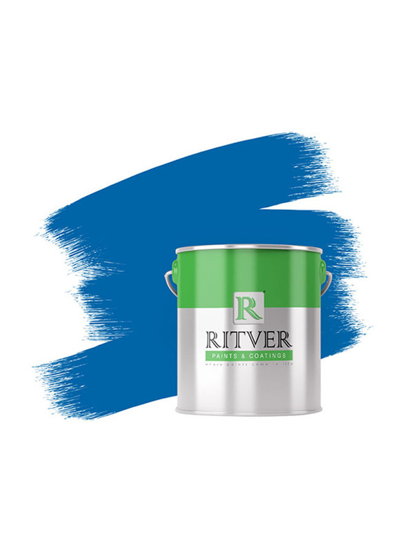 Ritver Premium Water-Based Wall Paint Emulsion, 3.6L, Marine Blue 505